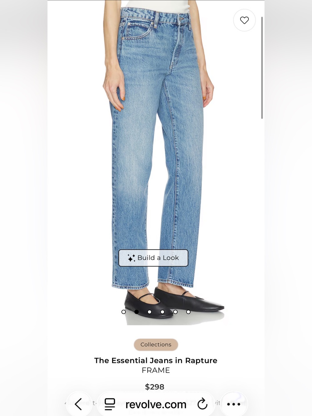 Frame Denim Straight-Leg Jeans in Light Blue Wash